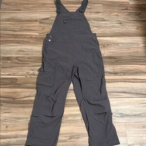 Duluth Trading Dirt Work Bib Overalls Mens M X 29 Gray Nylon Gardening Stretch